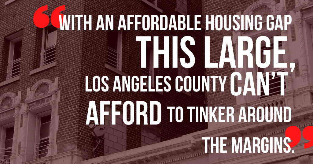How Many Affordable Homes Does L.A. County Need?